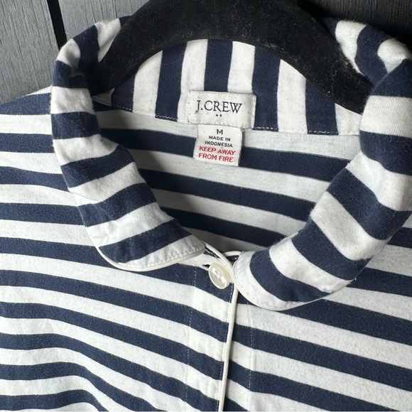 J. Crew Navy and White Striped Pajama Set - Picture 3 of 6
